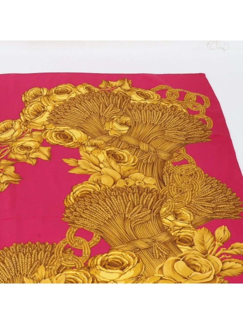 Chanel Camellia Chain Pattern Scarf